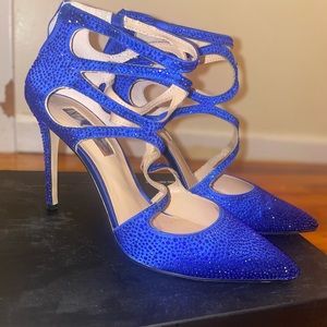 Royal blue pumps